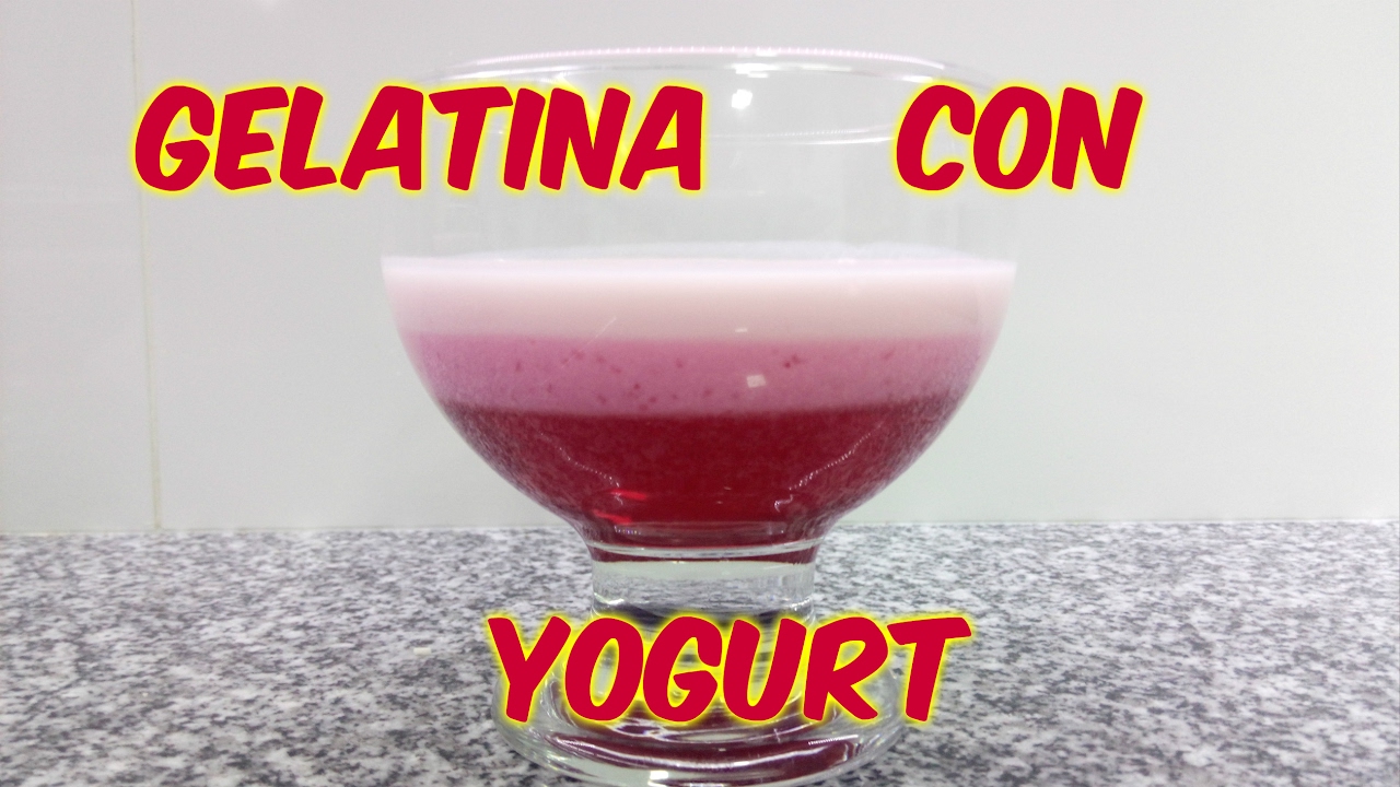 COMO HACER GELATINA CON YOGURT ||COCINA CON PILAR||