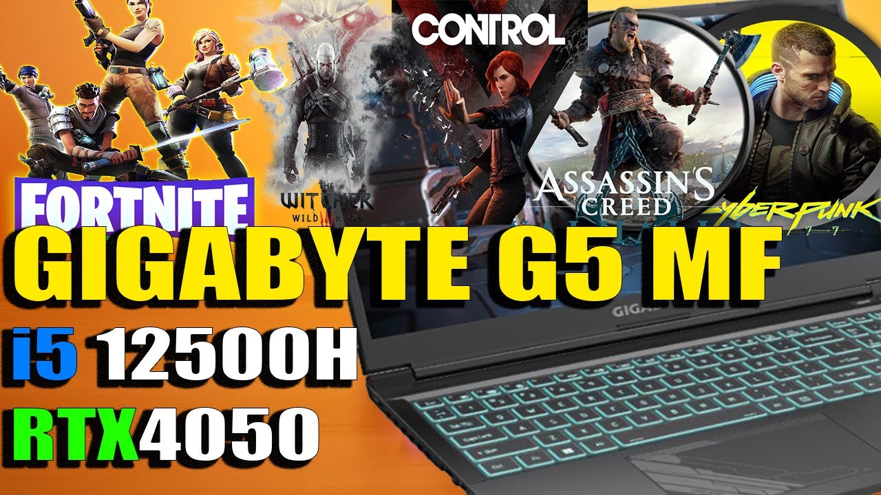 Test Wydajności w 5 GRACH 😈 GIGABYTE G5 MF z rtx4050 75W