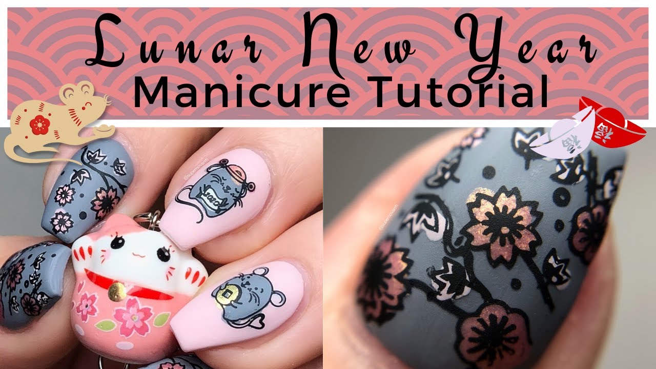 Lunar New Year Nail Stamping Tutorial