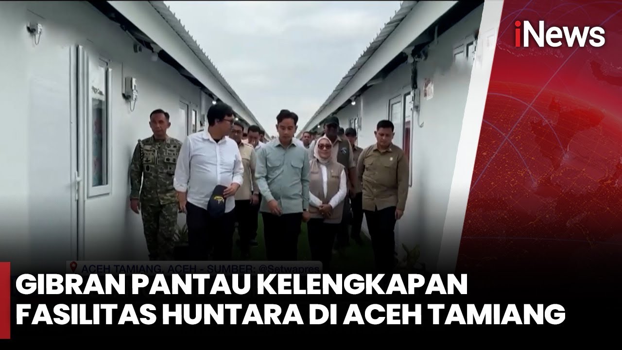 Cek Langsung Huntara Aceh Tamiang, Gibran Pastikan Fasilitas Lengkap | iNews Malam 31/1