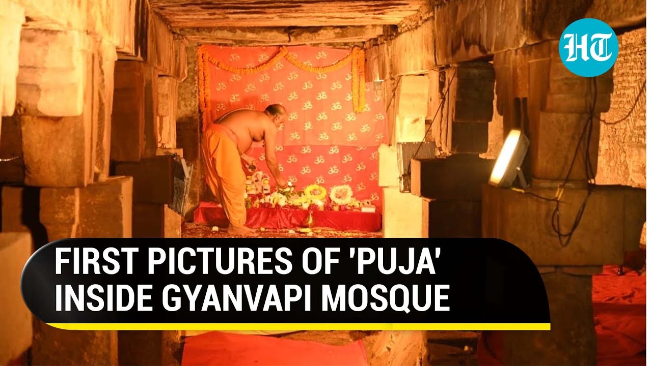 Watch First 'Puja' Inside Gyanvapi Mosque's Cellar After UP Court Orders To Unseal It