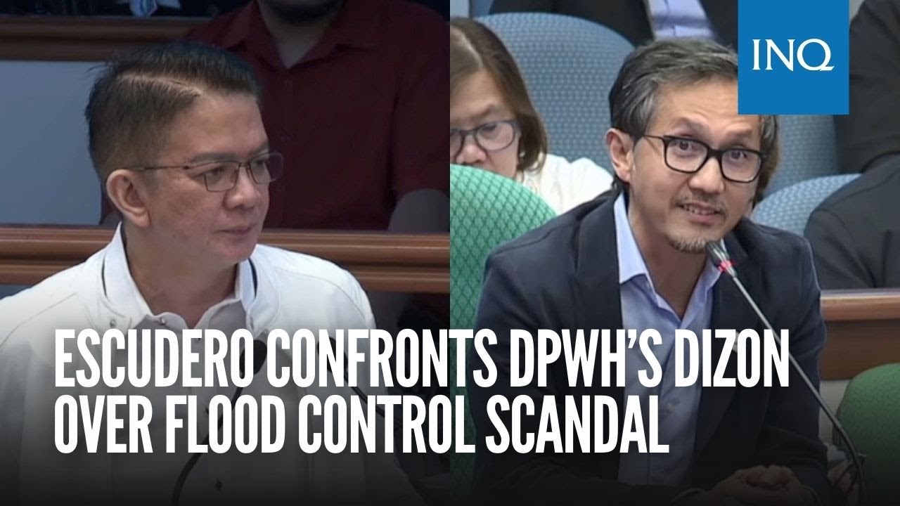 Escudero confronts DPWH’s Dizon over flood control scandal