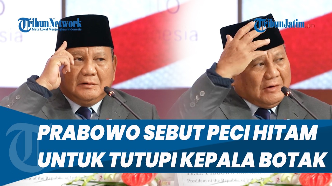 Kelakar Prabowo Bikin Pengusaha AS Tertawa, Sebut Peci Hitamnya untuk Tutupi Kepala yang Botak