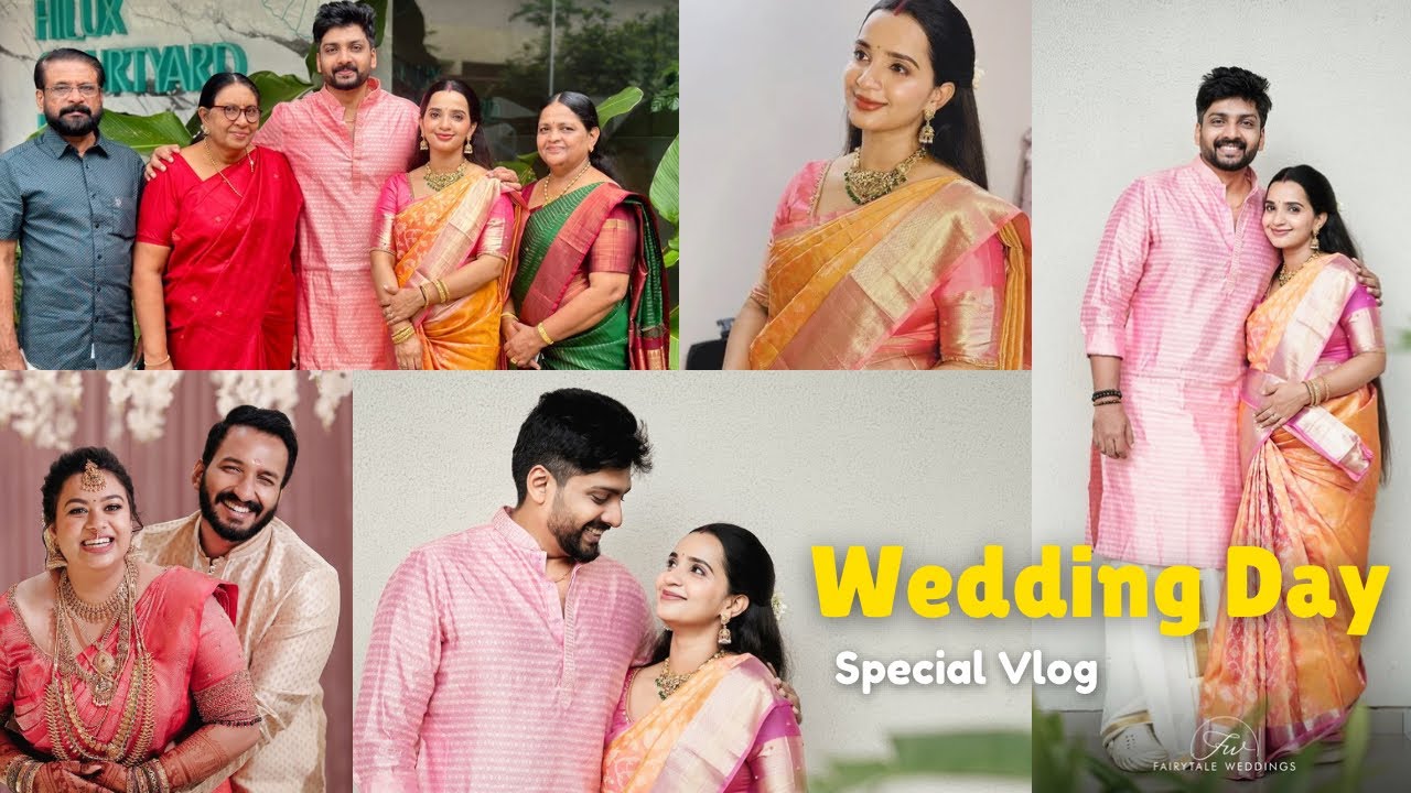 Wedding Day Vlog | Cousin’s wedding ❤️ | Thejus Jyothi | Malavika Krishnadas