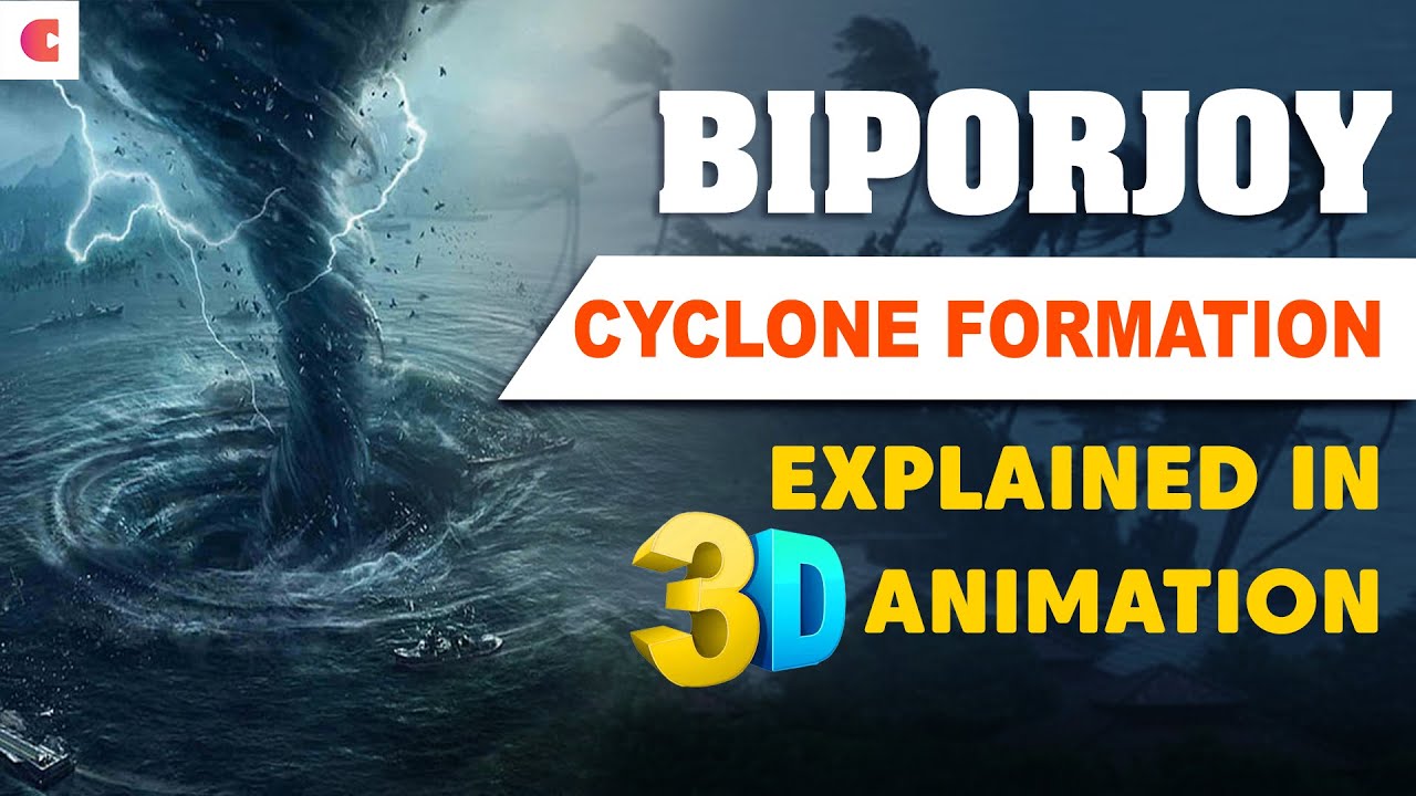Cyclone Formation Explained in 3D Animation | Biparjoy Cyclone | Tropical Cyclone, Storm Formation