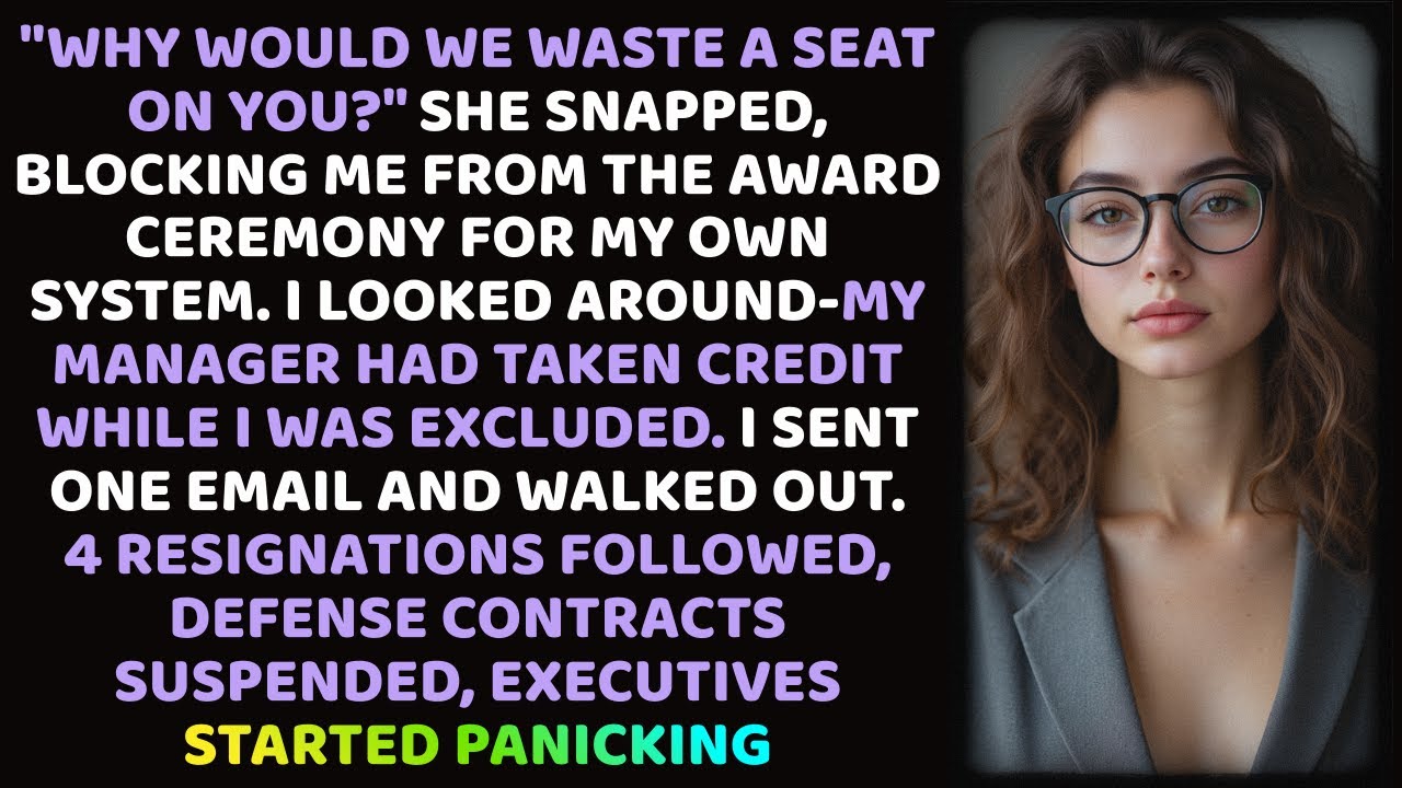 They Banned Me From Company's Award Ceremony For My Own Work. But One Email Ended Their Careers