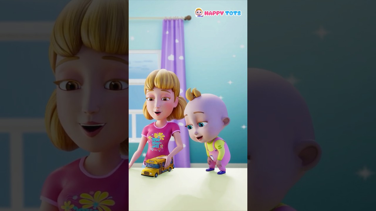 The Horn On The Bus | Nursery Rhymes & Kids Songs | Happy Tots #nurseryrhymes #toddlersongs