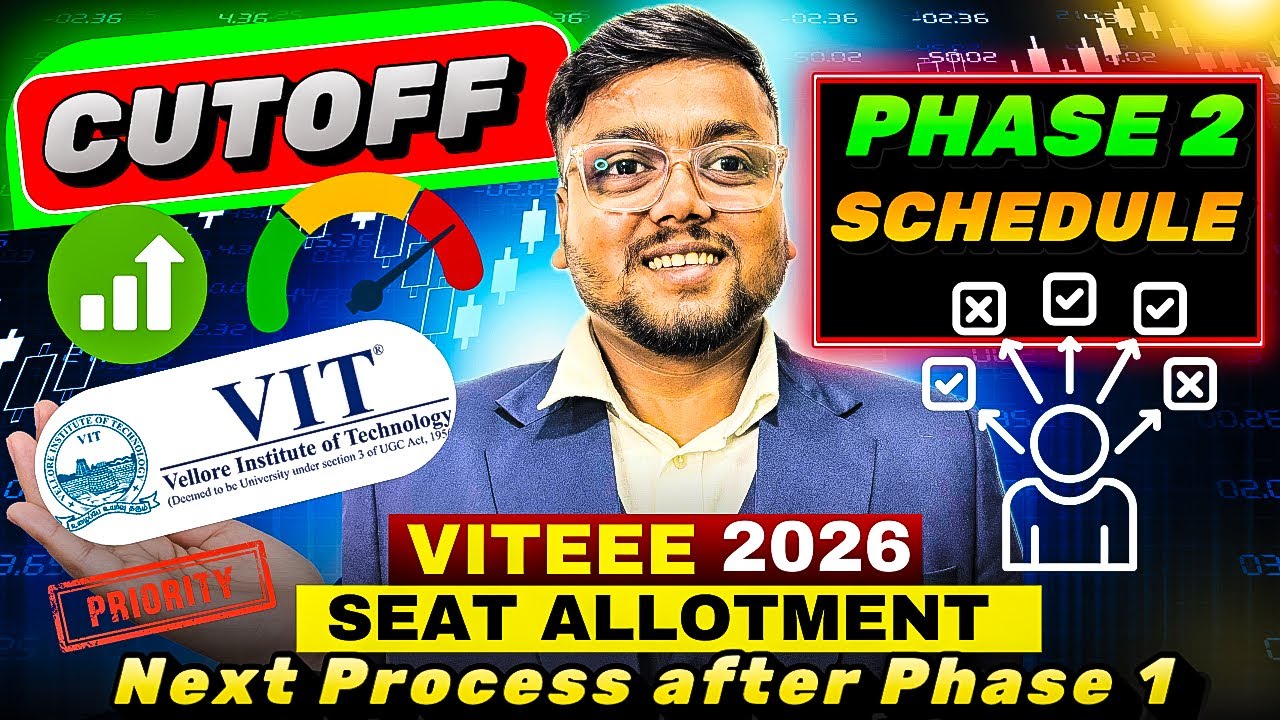 VIT Phase 1 Seat Allotment 2026 out 🤯 | VIT Phase 2 Choice Filling  | VIT Counselling process 2026
