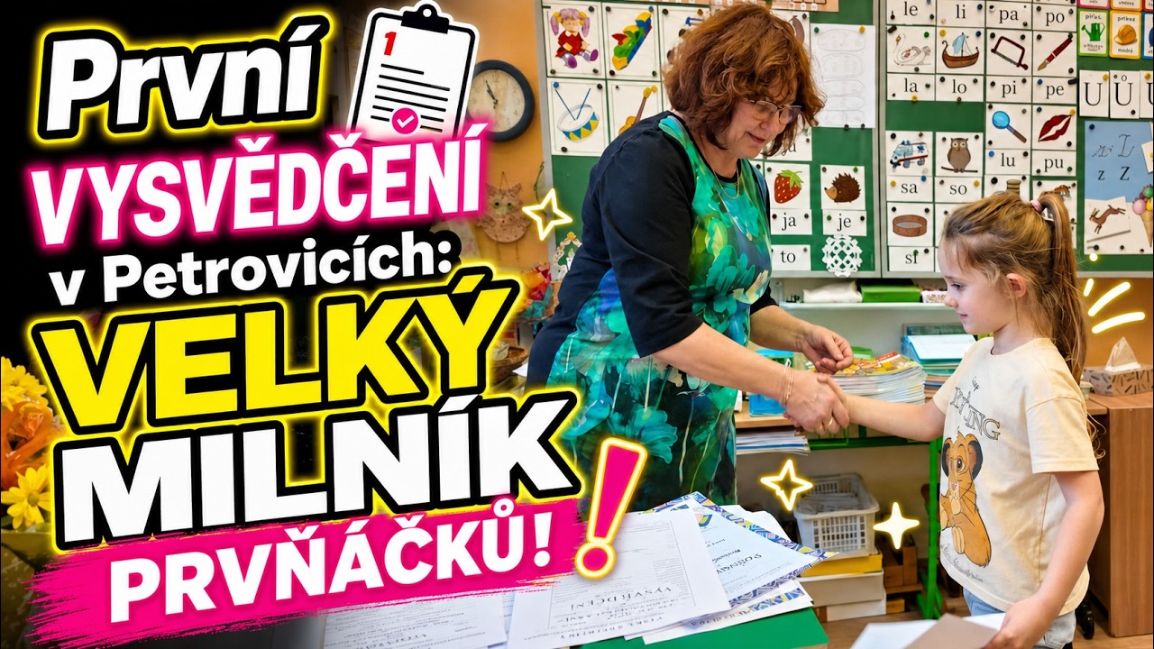 První vysvědčení v Petrovicích: Velký milník prvňáčků! 📝✨│ 