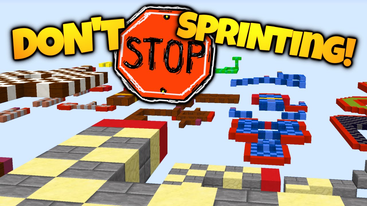 Minecraft | DON'T STOP SPRINTING! | Speed Parkour That Kills You When You Stop! (Minecraft Parkour)