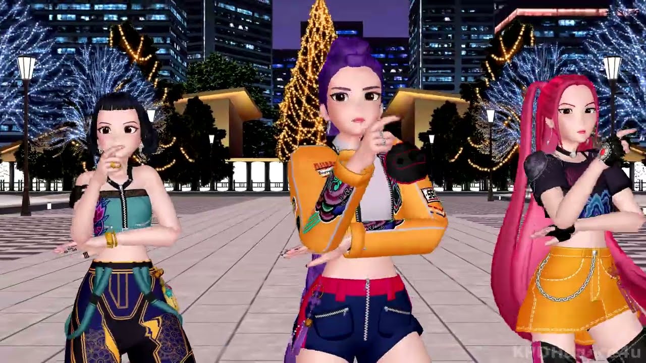 [MMD] Love Yourself, Beauty And A Beat - HUNTR/X Rumi, Zoey, Mira dance Kpop Demon Hunters Huntrix