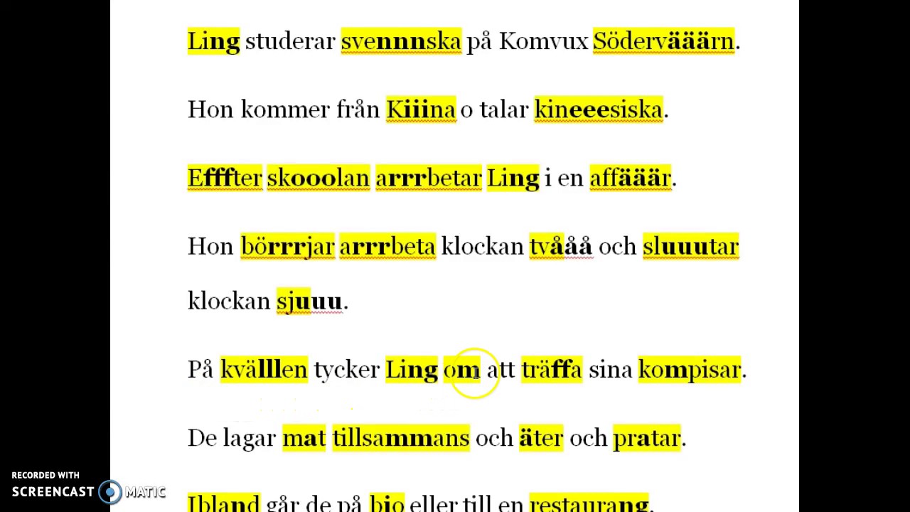 Texten om Ling