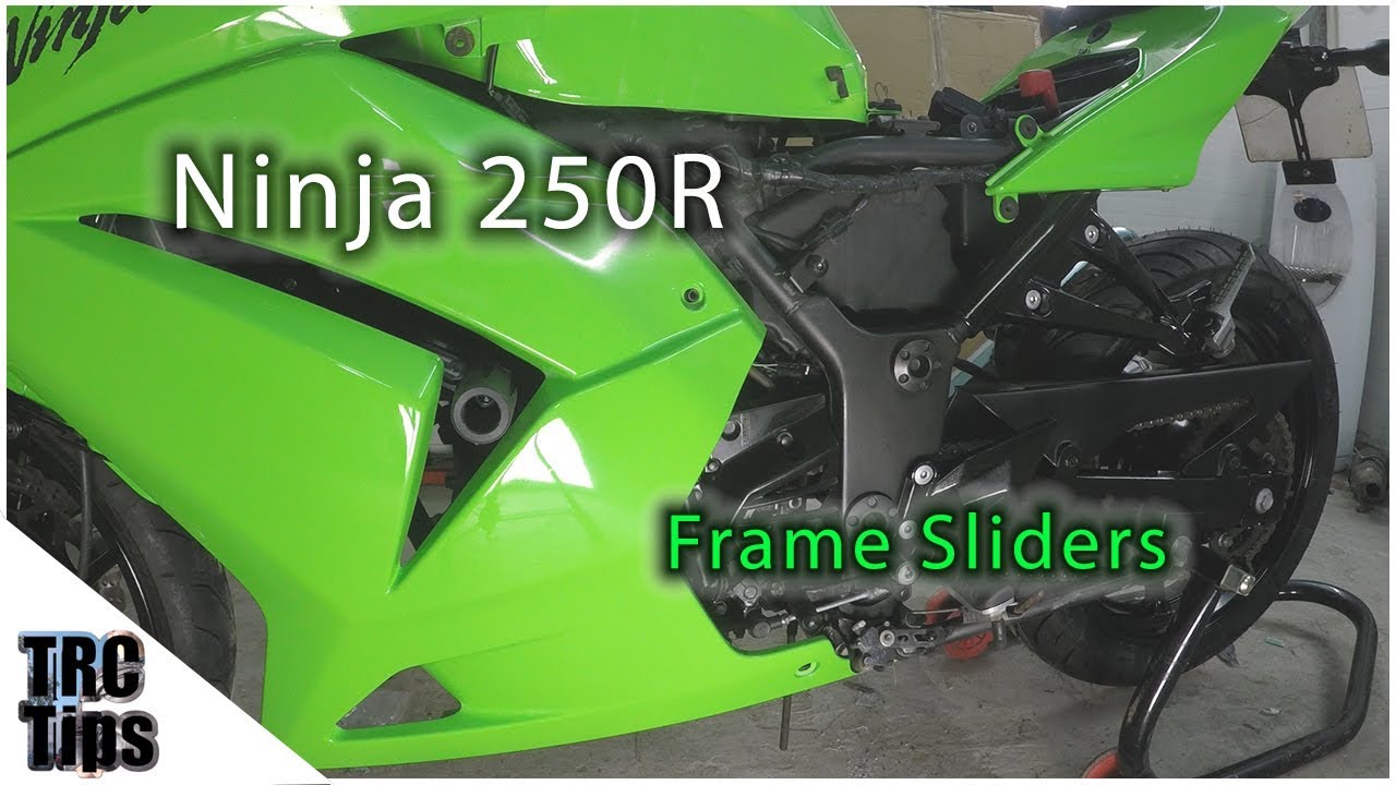 Ninja 250R frame sliders CNC