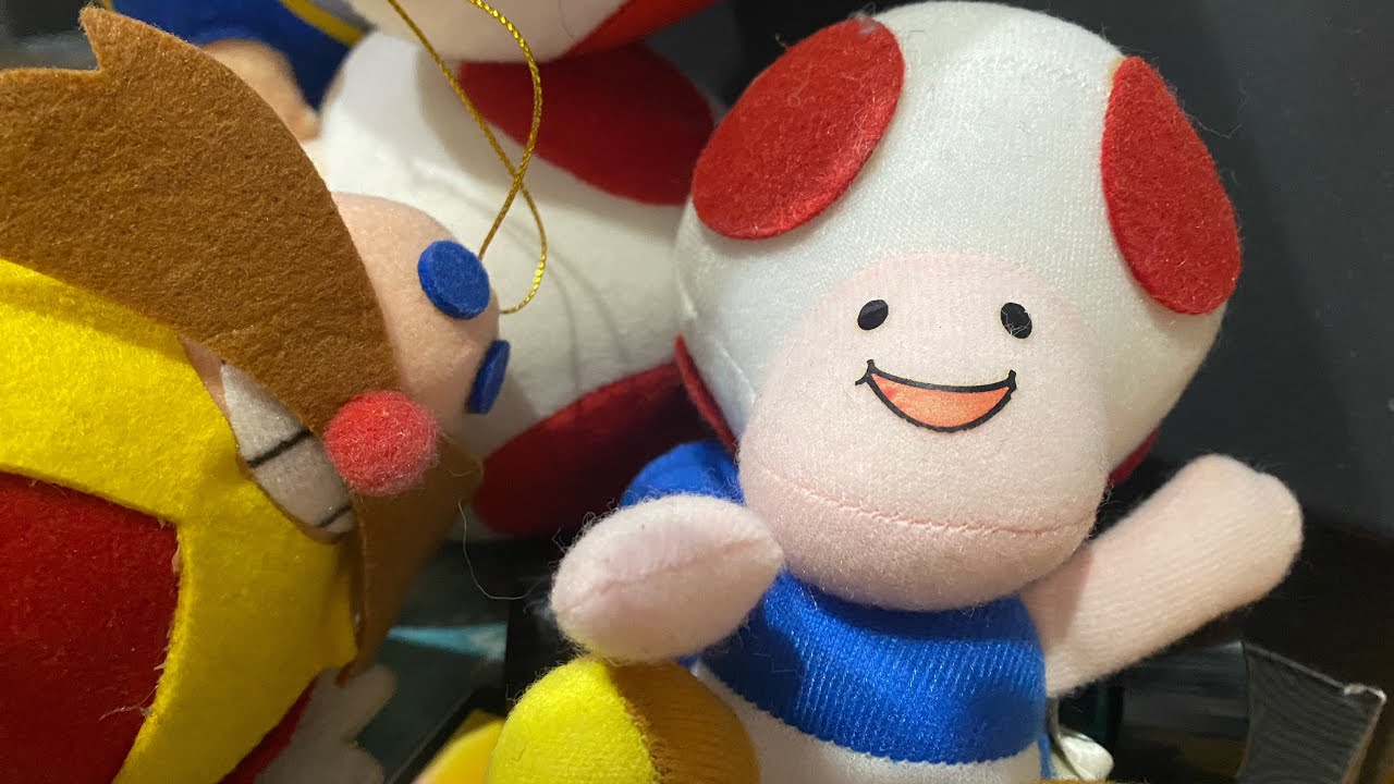 1993 Takara Tomy Super Mario Kart Toad Plush Unboxing! 