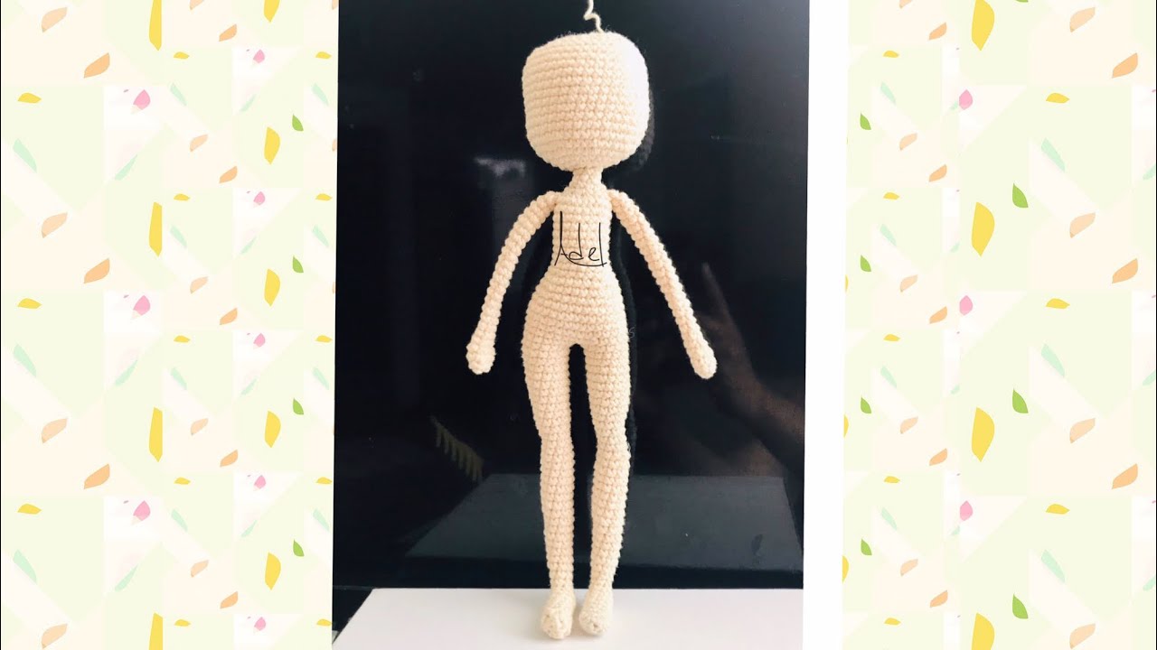 Parte 1 de la muñeca base para tejer a ladybug: COMO TEJER LOS  BRAZOS