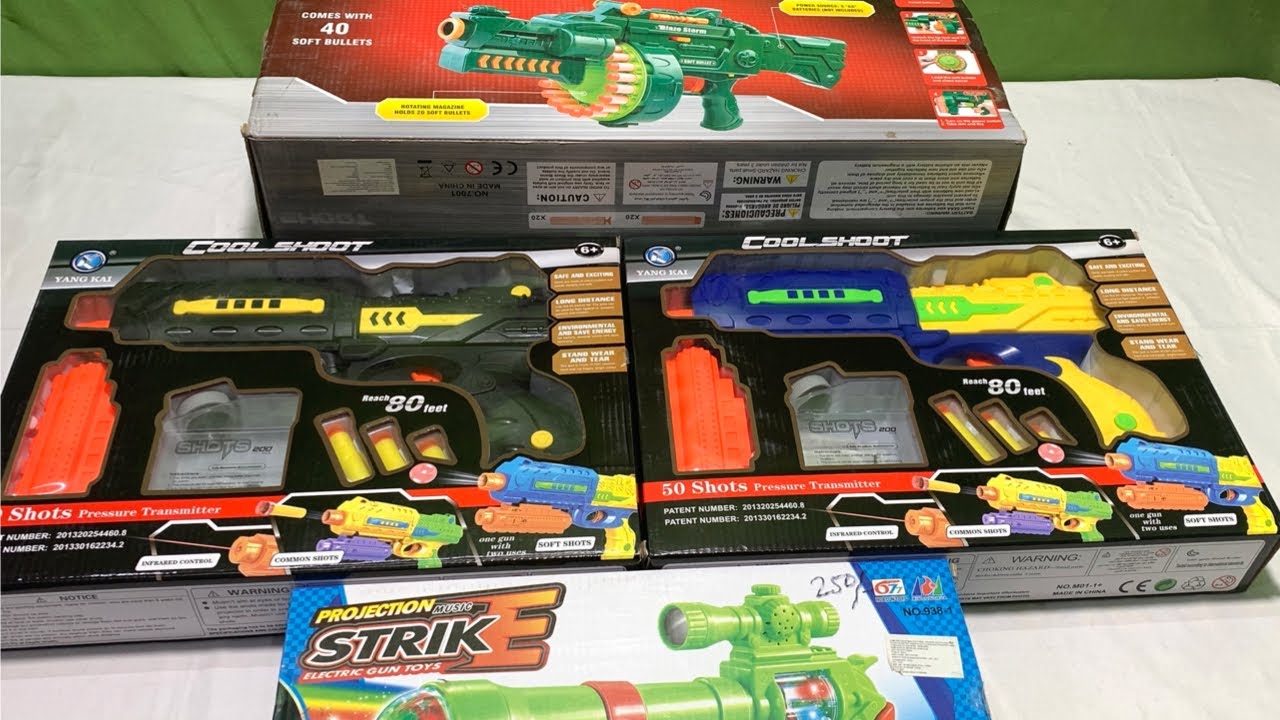 GUN TOY COLLECTION 2021 !! PROJECTION STRIKE !! BLAZE STORM GUN !! COOL SHOOT GUN TOY !! TOK TOK TV