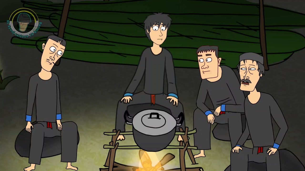 ep1 hlob tsav xwm tua dab phim nyub vais nam hmoob cartoon 2D hmong
