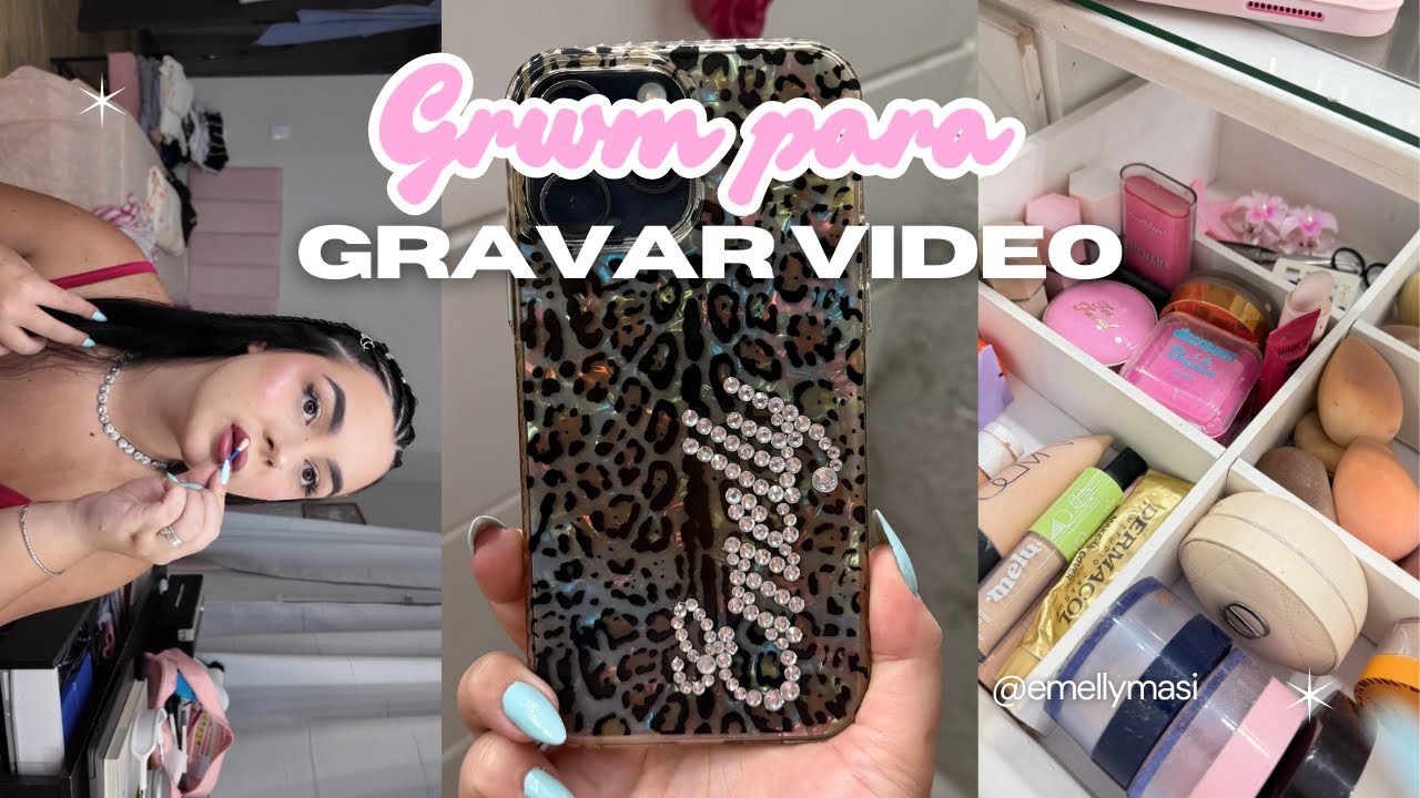 GRWM PARA GRAVAR CONTEÚDO ❤️📲