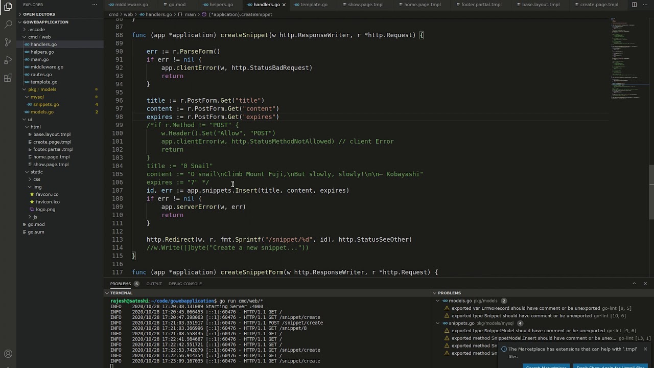 Go lang : Parsing Form Data