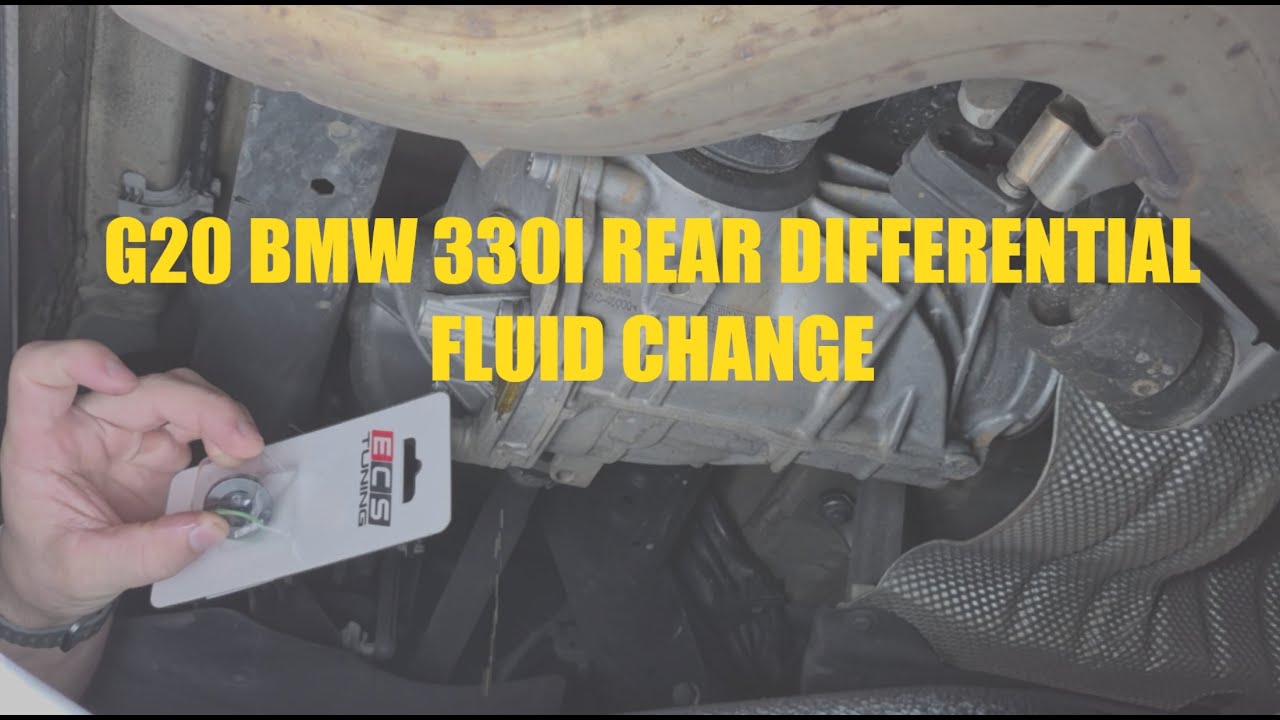 2019 BMW 330i G20 REAR Differential Fluid Change