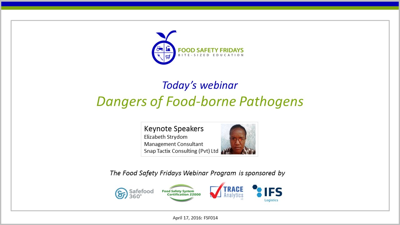 Dangers of Food-borne Pathogens