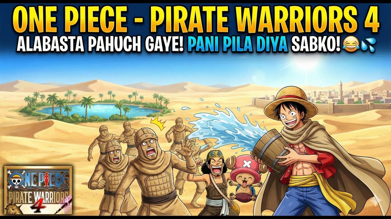 One Piece - Pirate Warriors 4 - Alabasta Pahuch Gaye! Pani Pila Diya Sabko! 😂💧