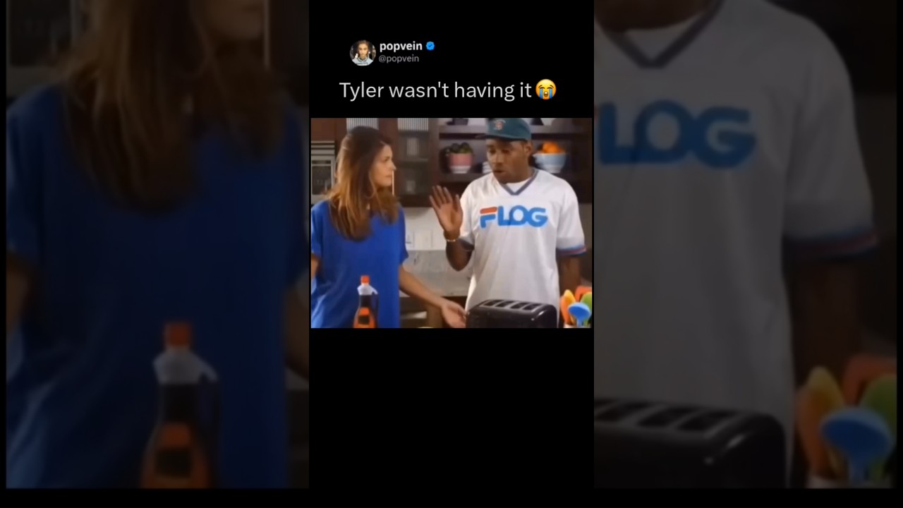 Tyler, The Creator was annoyed cuz he kept getting interrupted 😭