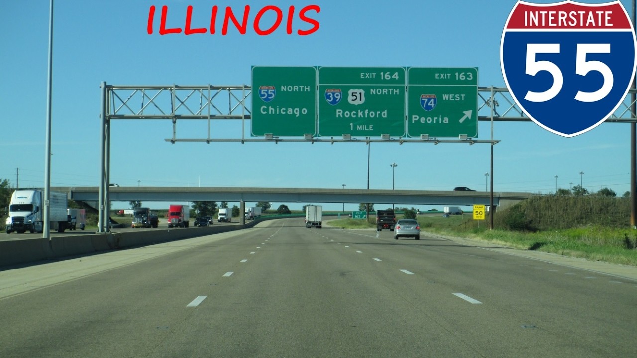 Interstate 55 - Illinois northbound [FULL LENGTH VIDEO]