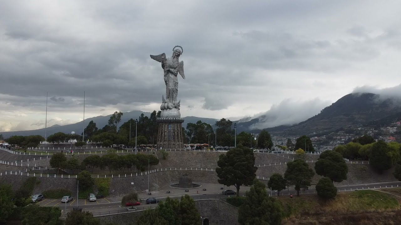Loma El Panecillo - 4k Drone Footage - Quito, Ecuador