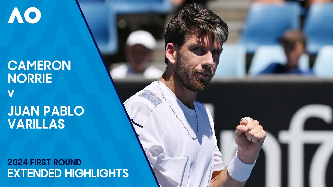 Cameron Norrie v Juan Pablo Varillas Extended Highlights | Australian Open 2024 First Round