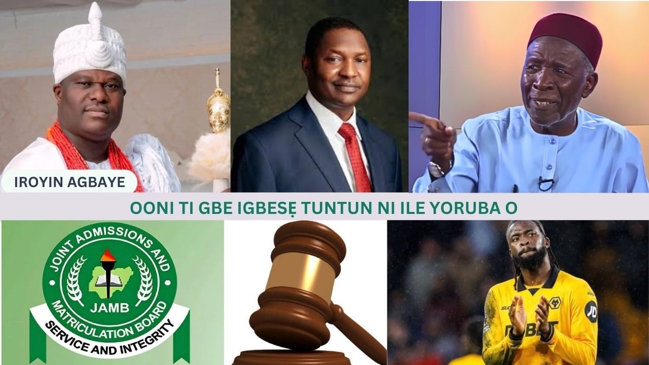 OONI TI GBE IGBESẸ TUNTUN NI ILE YORUBA O