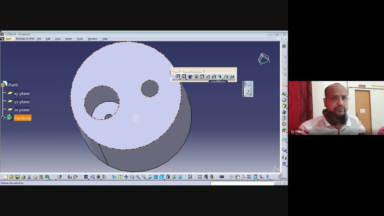 Sketch Based Features in CATIA