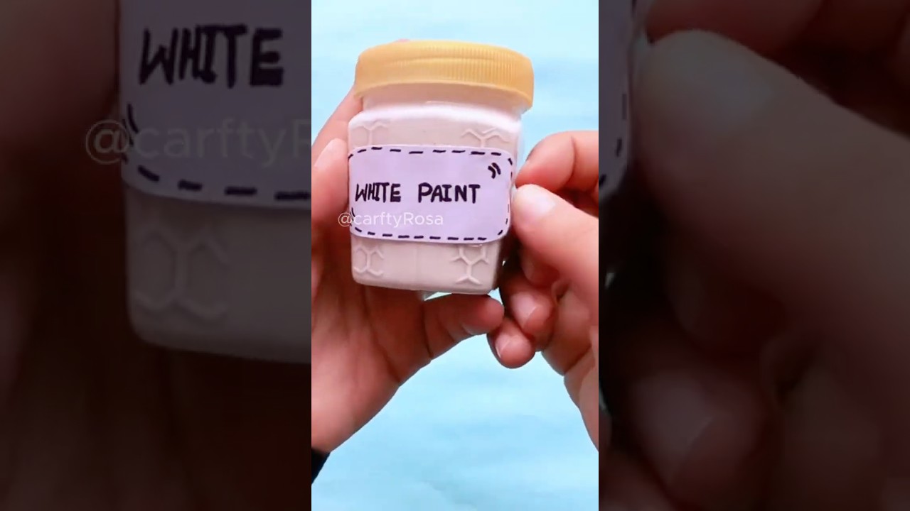 Homemade White Acrylic Paint #homemade #paint #acrylic