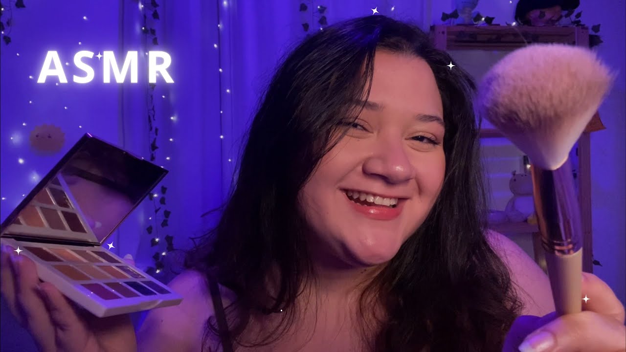 ASMR | maquiadora simpática 💗✨(maquiando VOCÊ!) - voz suave, bate papo 