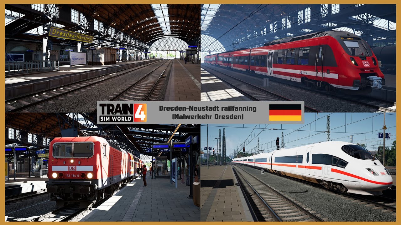Busy Railfanning at Dresden Neustadt ~ Train Sim World 4