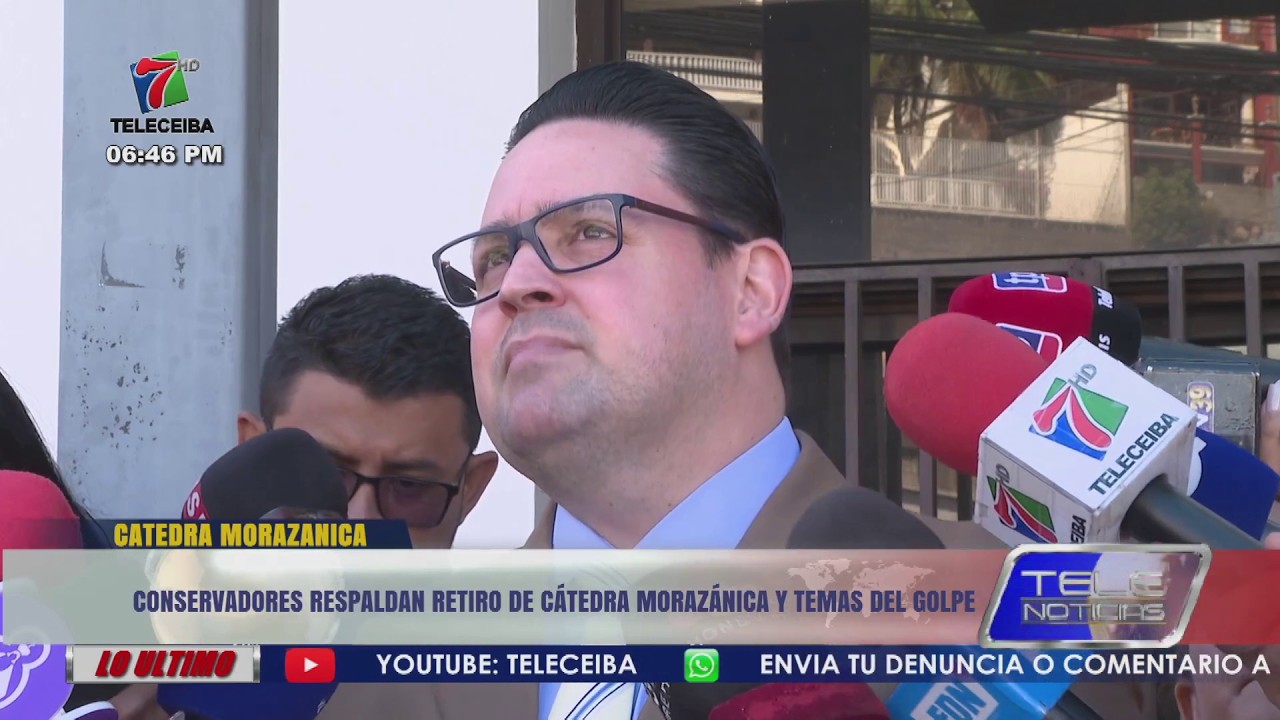 Conservadores respaldan retiro de Cátedra Morazánica y temas del Golpe