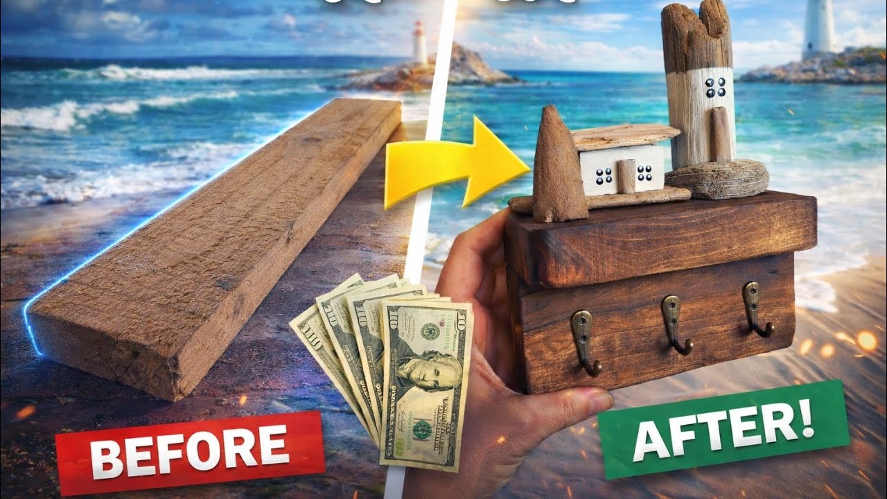 I Bought a €3 Piece of Wood and Turned It Into a €50 Key Holder ASMR