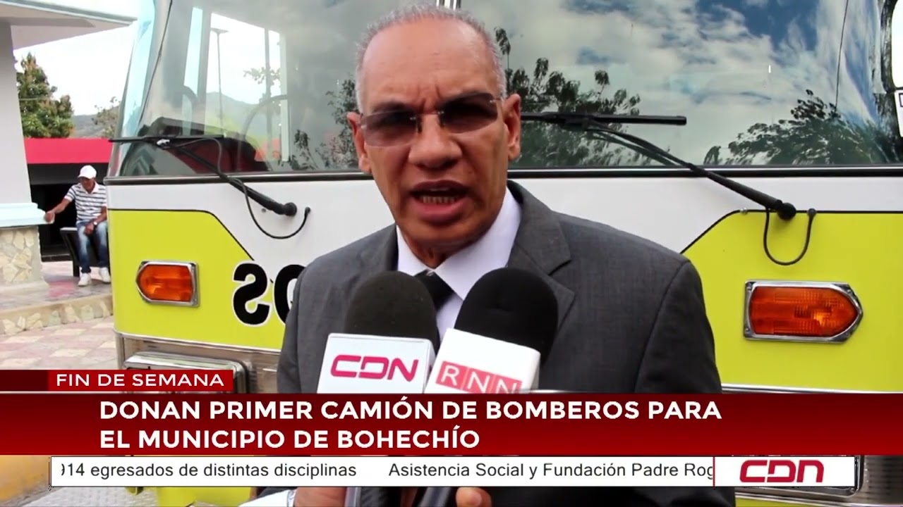 Donan primer camión de bomberos para el municipio de Bohechío