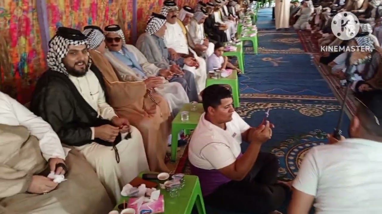 تحويلة عشيرة بني عكبه على عشيرة الشموس البومحمد بحضور الشيخ فلاح قاسم حسن فنجان الشموسي