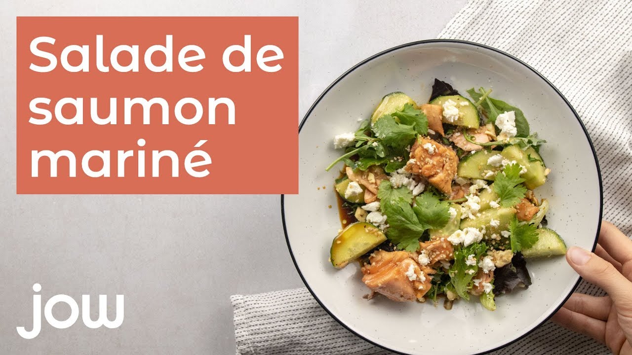 Recette de la salade de saumon mariné