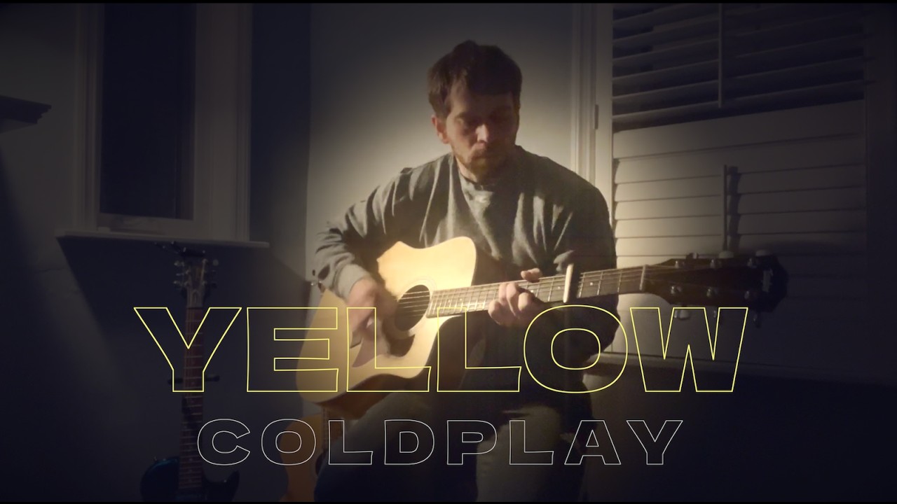 Yellow - Coldplay Guitar Cover with Chords
