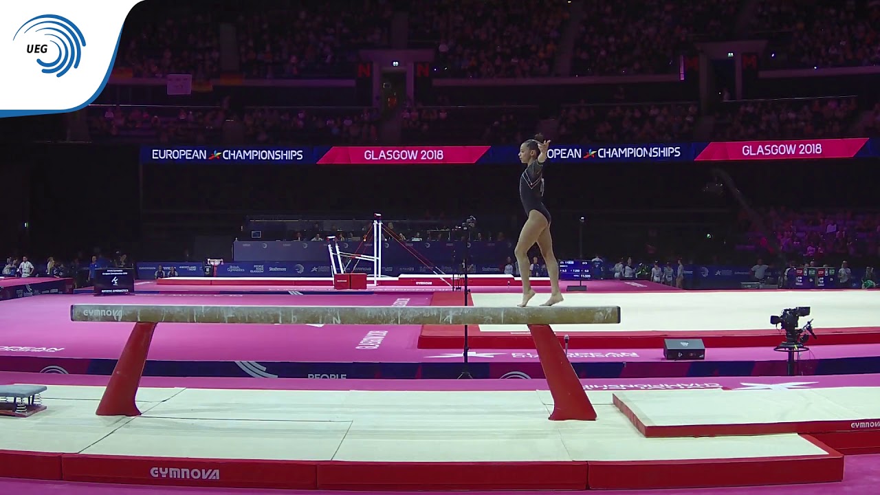 Alessia FEDERICI (ITA) - 2018 Artistic Gymnastics Europeans, junior qualification beam