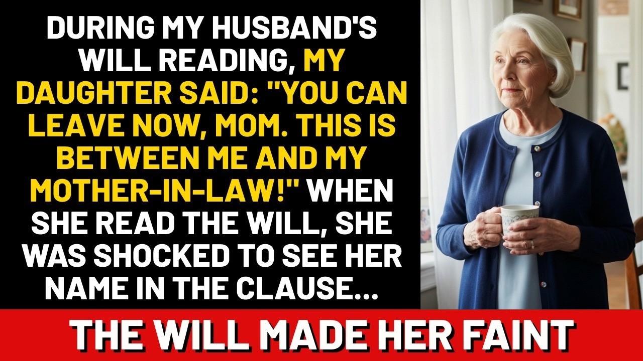 During my husband's will reading, my daughter said: 