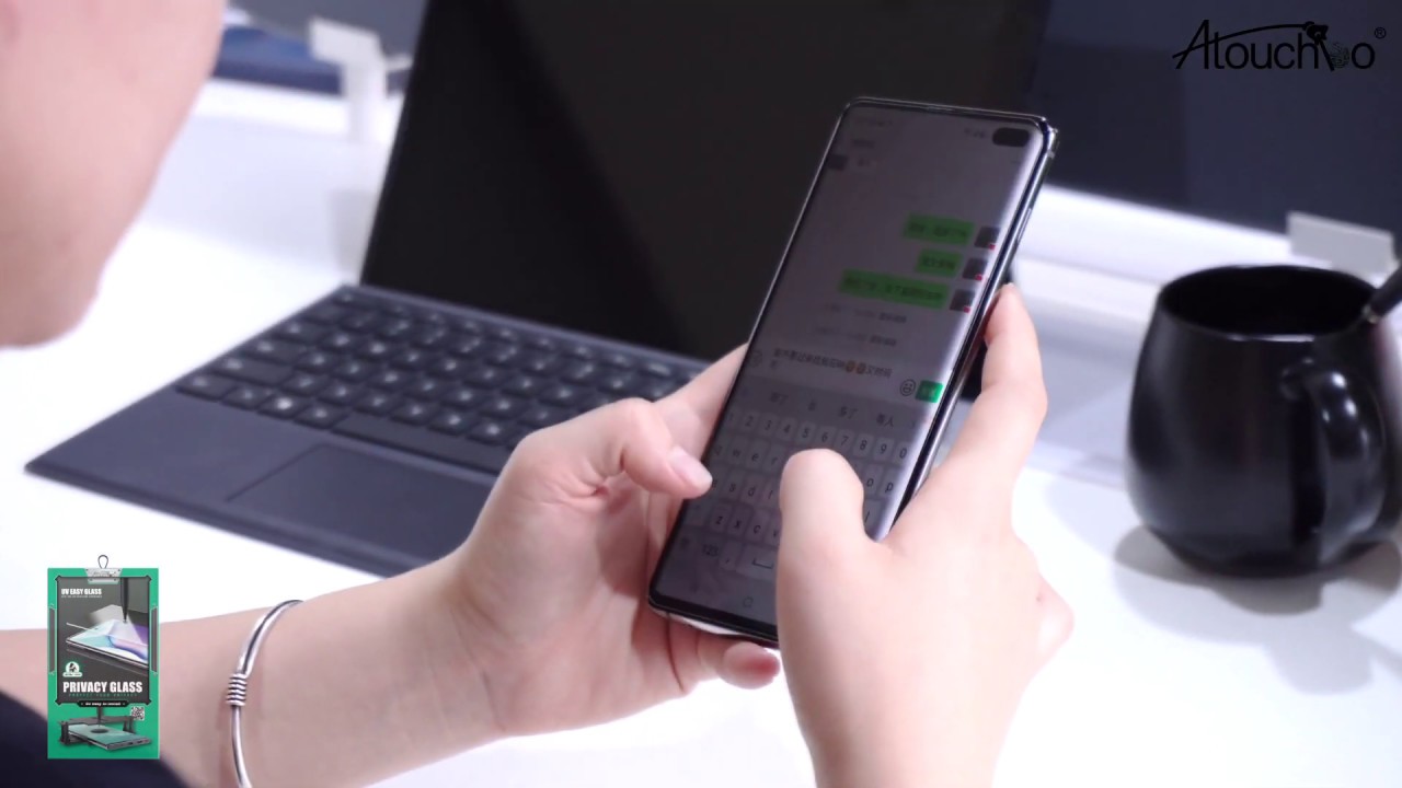 Atouchbo UV privacy tempered glass screen protector