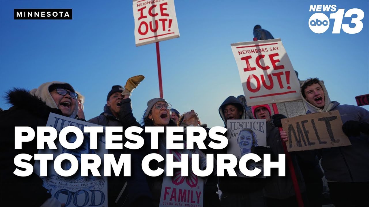 Protesters disrupt Minnesota church service