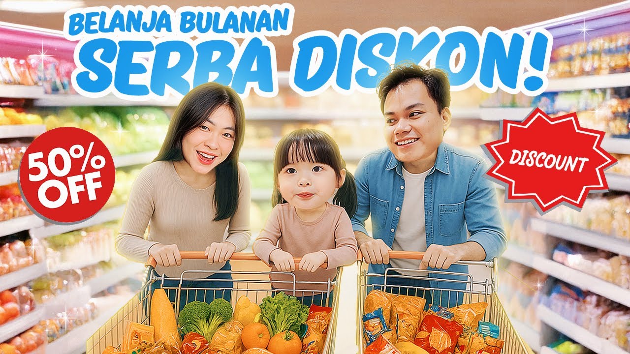 YUKA-CHAN BELANJA BULANAN SERBA DISKON! | vlog