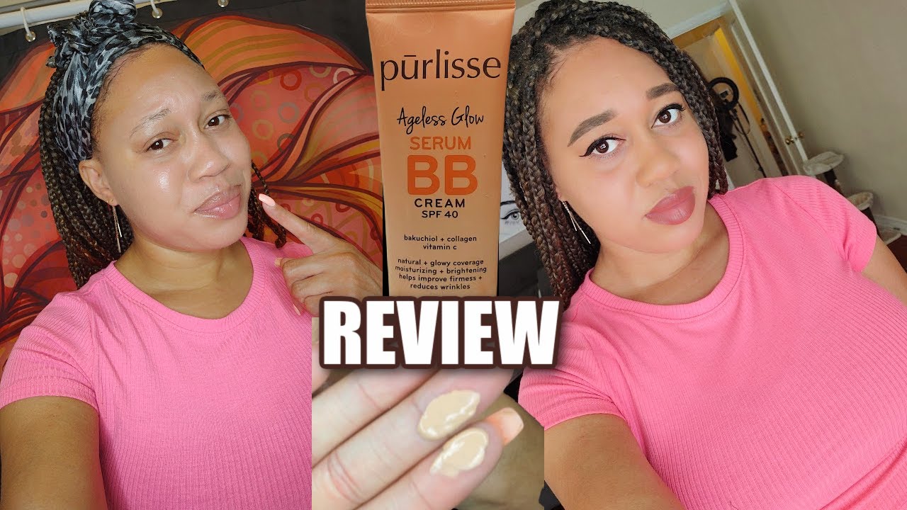 PURLISSE Ageless Glow Serum BB Cream SPF 40 Medium Golden Review EuniyceMari