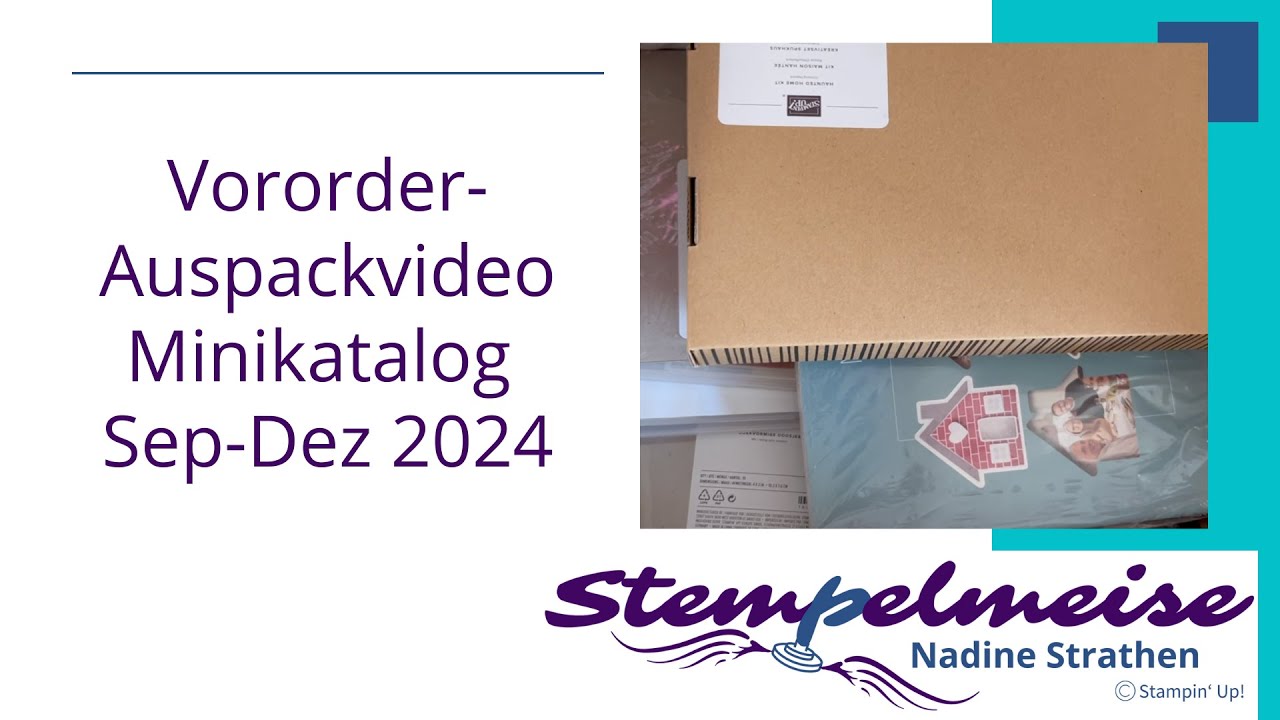 Vororder Auspackvideo Unboxing Stampin‘ Up! Minikatatlog Sep - Dez 2024