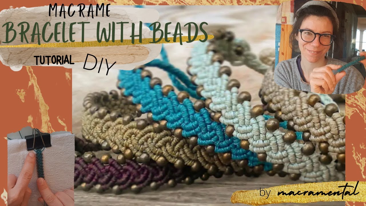 diy macrame bracelet with beads | micro macrame jewelry tutorial |ευκολο μακραμε βραχιολι με χαντρες