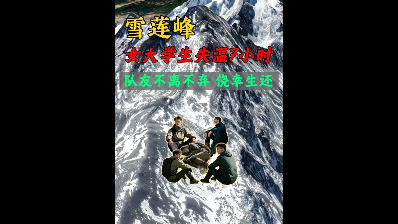 4700米的陡坡下，女大学生裹着湿透的外套蜷在山脊上，冰凉的手脚早已失去知觉，嘴里有气无力地重复“好冷 好冷”，甚至一度想要放弃生命，但她的队友们哪怕自己也浑身发抖、体力濒临耗尽，冒着同样失温